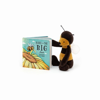 Jellycat Albee And The Big Seed and Bashful Bij Medium | BJ9874163